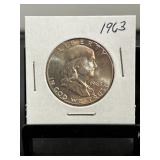 1963 Franklin Silver Half Dollar