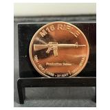 M-16 Rifle 1 Oz Copper Round