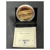 Wright Double Decker Commemorative Coin Layered in