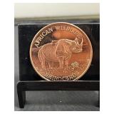 Rhinoceros 1 Oz Copper Round