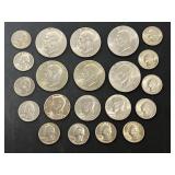 21 Bicentennial Ike Dollars, Kennedy Halves, & Was