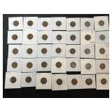 35 Indian Head & Wheat Pennies