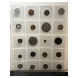 20 Foreign Coins & Tokens