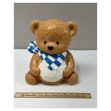Ceramic Bear Bandana Cookie Jar