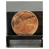 Megalodon Shark 1 Oz Copper Round