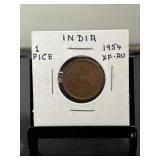 1954 India 1 Pice