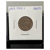 1913 Buffalo Nickel Type 1