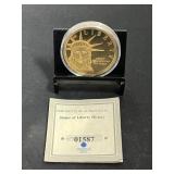 Statue of Liberty 24K Gold Layered Commemorative C