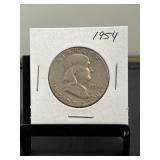 1954 Franklin Silver Half Dollar