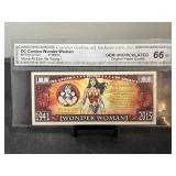 DC Comics Wonder Woman Note CGA Gem Uncirculated 6