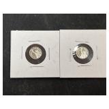 2 Liberty 1 Gram Silver Rounds