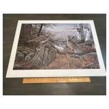 Scott Zoellick "Autumn Mist" Ruffed Grouse Print