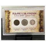 3 Rare Coins Over 100 Years Old Set
