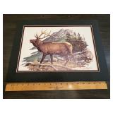 Louis Ramirez Elk Wildlife Art Print