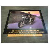 Brett Favre "Leader Of The Pack" Motorcycle Poster