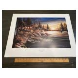 David Krech "Peaceful Haven" Cabin Wildlife Print