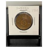 1960 Sweden 5 Ore