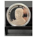 Dwight D. Eisenhower Silver Plated Commemorative C