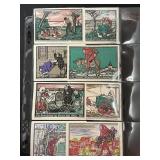 8 1921 German Notgeld Notes