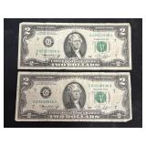 2 1976 $2 Federal Reserve Notes