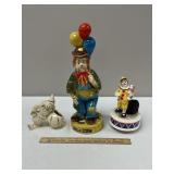 Decorative Clown Figurine Lot