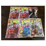 6 Marvel X-Men Comic Books