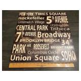 Union Square New York Typography Poster