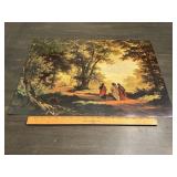 Biblical Road To Emmaus Forest Landscape Art Print