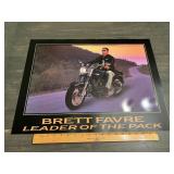 Brett Favre "Leader Of The Pack" Motorcycle Poster