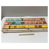 Huge Homemade Wooden Card Box of Sports Cards