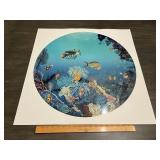 B. Rivard "Blue Round" Signed Numbered Tropical Fi