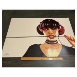 Steez Woman With Headphones Pop Art Poster