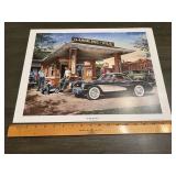 Dan Hatala "Full Service" Classic Car Gas Station