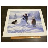 Robert Duncan "Winter Friends" Children Snowman Pr
