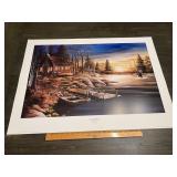 David Krech "Peaceful Haven" Cabin Lake Wildlife P
