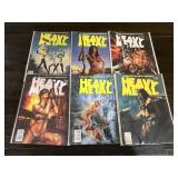 6 Heavy Metal Magazine Issues