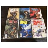 6 Heavy Metal Magazine Issues