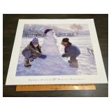 Robert Duncan "Winter Monument" Children Snowman P