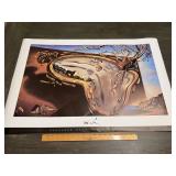 Salvador Dali "Clock Explosion" Art Poster