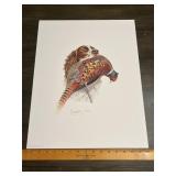 Greg Alexander Springer Spaniel & Pheasant Signed