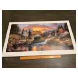 Derk Hansen "Morning Sunlight" Village Landscape P