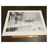 Leo Stans "Morning Solitude" Wolf Wildlife Print