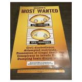 "Most Wanted" Novelty Poster