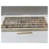 Huge Homemade Wooden Card Box of Sports Cards
