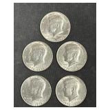 5 1776-1976 Kennedy Bicentennial Half Dollars