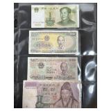 4 Foreign Currency Notes