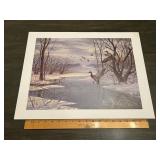 Maass Mallard Ducks Winter Creek Wildlife Print