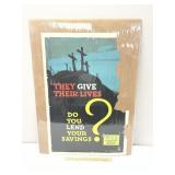 Vintage War Savings Stamps Poster