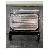American Flag 1 Oz Silver Bar