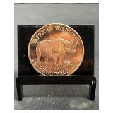 Rhinoceros 1 Oz Copper Round